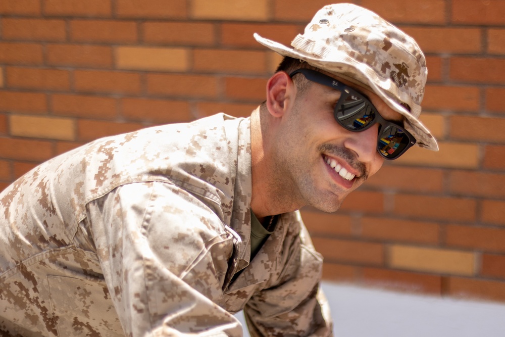 Marines Celebrate Christmas in July at West Oso Junior High School