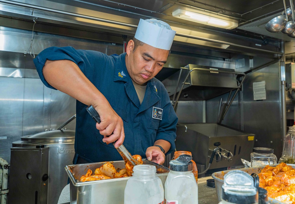 USS Howard (DDG 83) Lunch Preparation