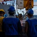 USS Rafael Peralta (DDG 115) conducts a replenishment-at-sea with the Military Sealift Command fleet replenishment oiler USNS Tippecanoe (T-AO 199)