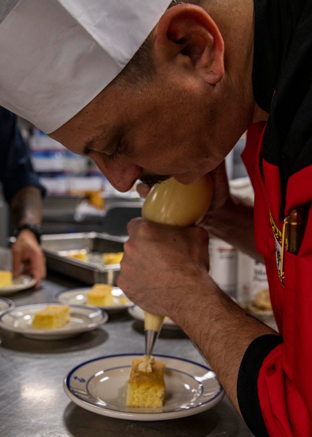 USS Rafael Peralta (DDG 115) conducts a July birthday meal celebration