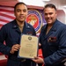 USS Rafael Peralta (DDG 115) conducts a reenlistment ceremony on the mess decks