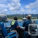 USS Manchester Departs Guam