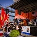 Secretary of the Navy Carlos Del Toro delivers remarks during the christening ceremony of USS Harvey C. Barnum Jr. (DDG 124)