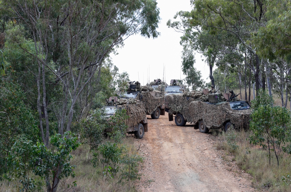 Australian Defense Forces’ 1st Division Stage During Talisman Sabre 23