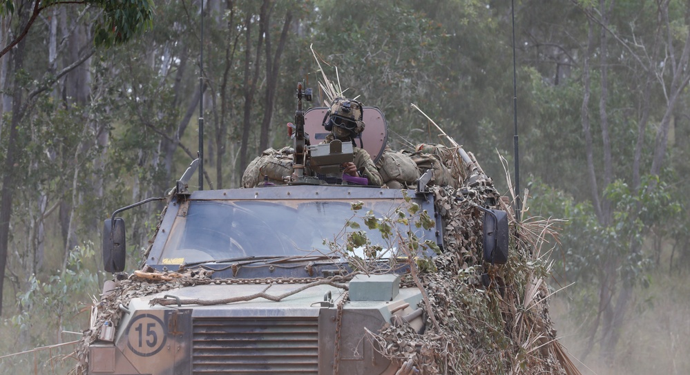 Australian Defense Forces’ 1st Division Stage During Talisman Sabre 23