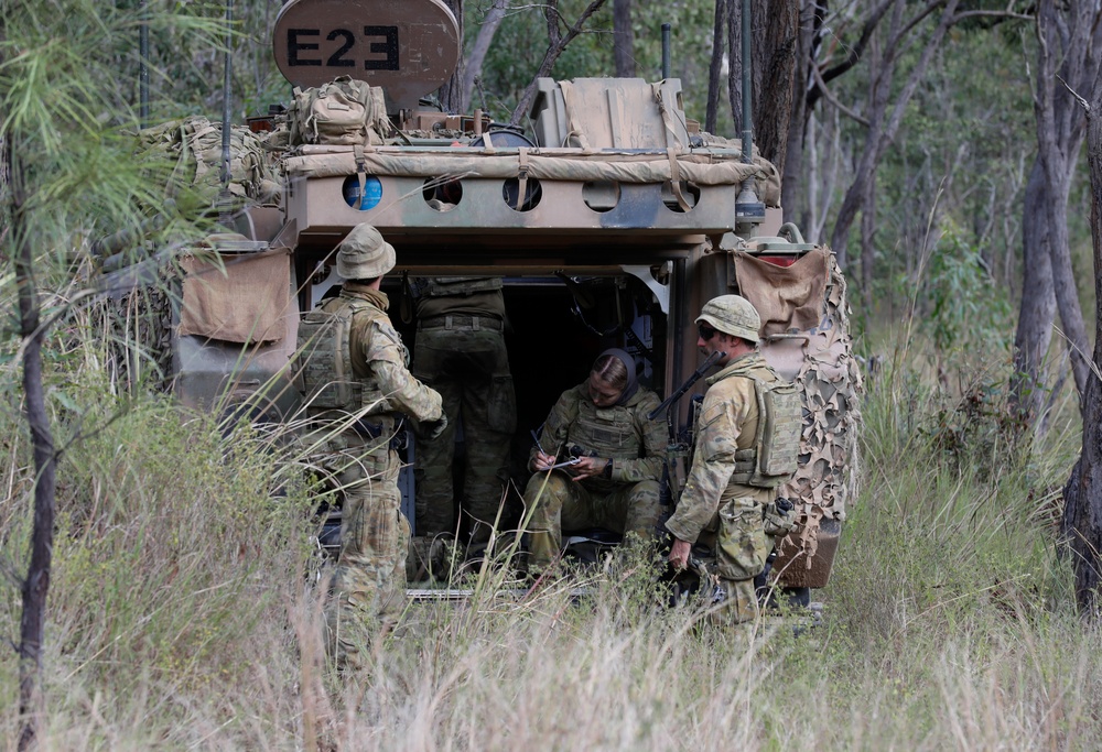 Australian Defense Forces’ 1st Division Stage During Talisman Sabre 23