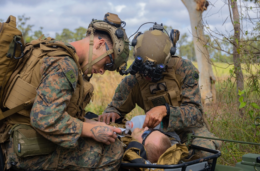 CLB 31 Conducts Medical Training During Talisman Sabre 23