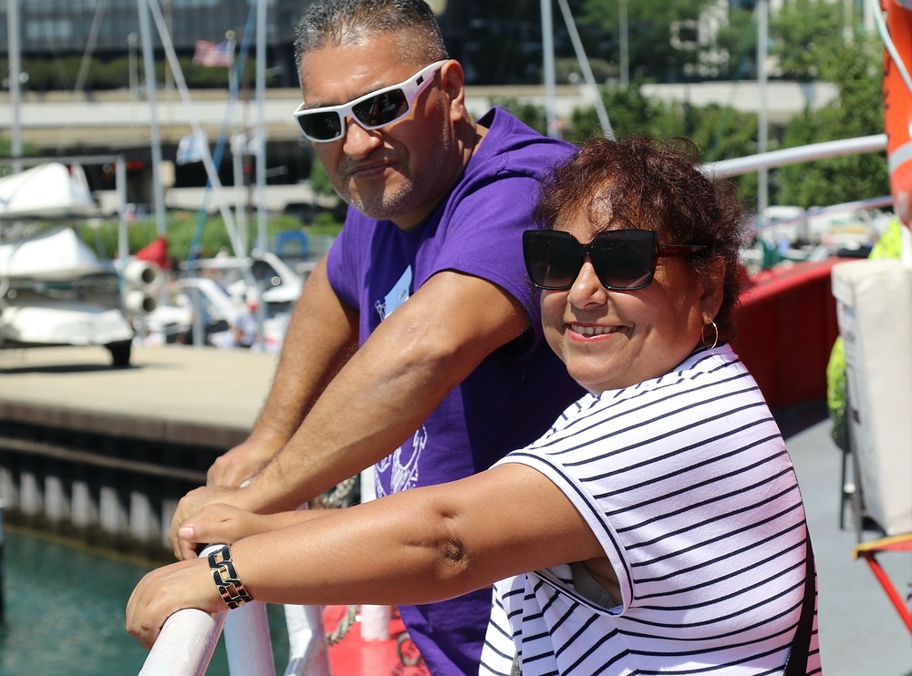 Illinois National Guard Gold Star Families Enjoy Chicago Fire Boat Tour and Each Other