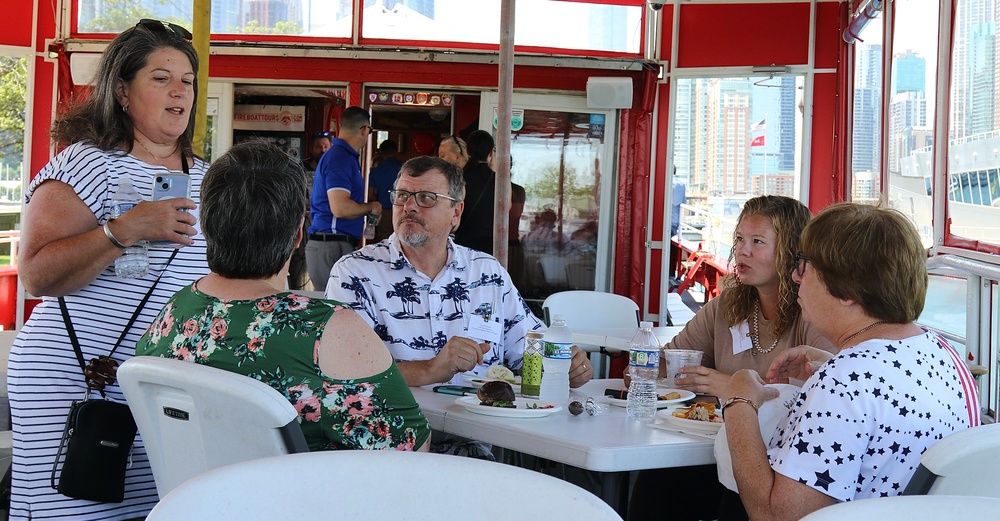 Illinois National Guard Gold Star Families Enjoy Chicago Fire Boat Tour and Each Other