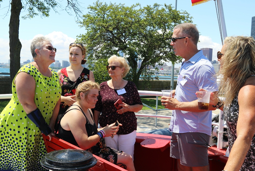 Illinois National Guard Gold Star Families Enjoy Chicago Fire Boat Tour and Each Other