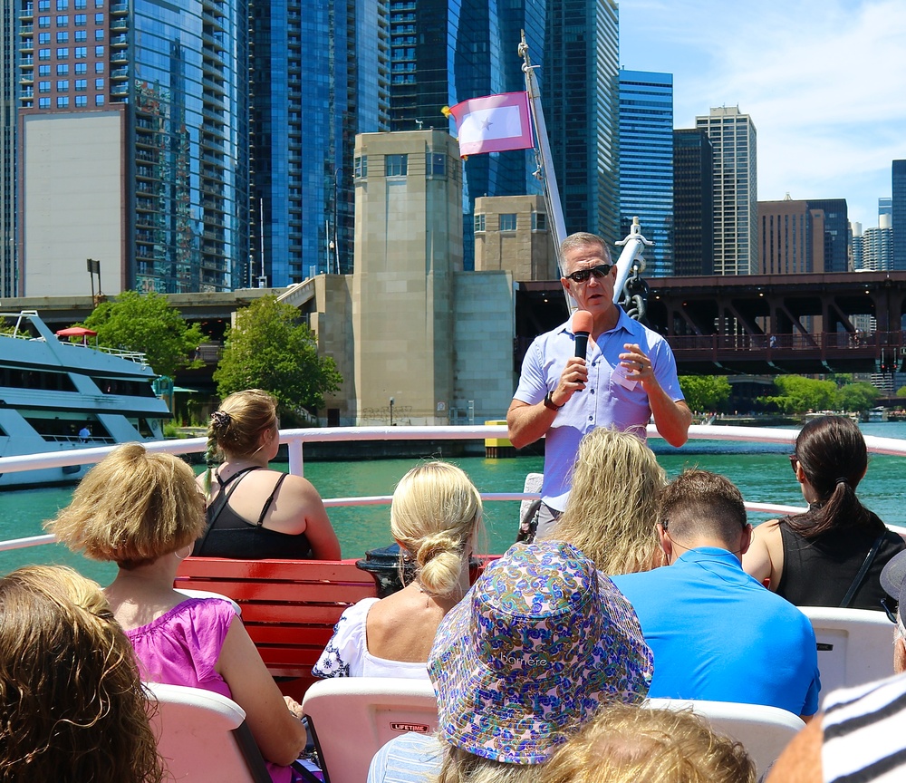 Illinois National Guard Gold Star Families Enjoy Chicago Fire Boat Tour and Each Other