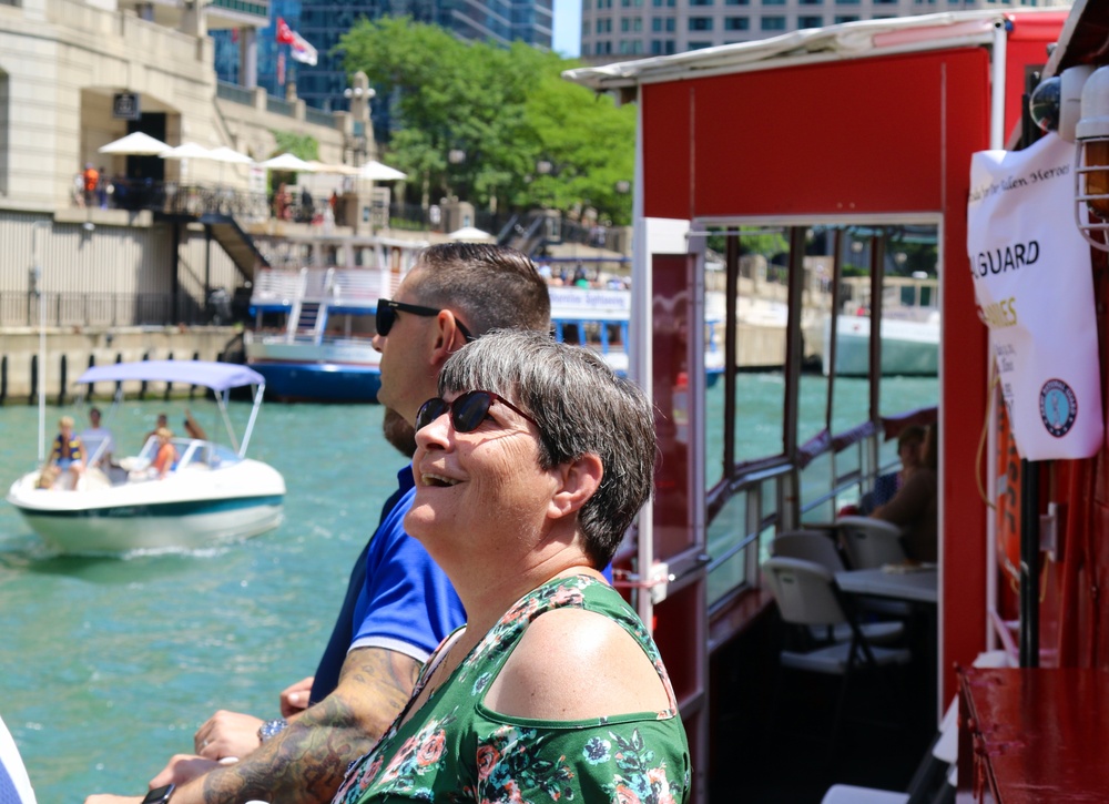 Illinois National Guard Gold Star Families Enjoy Chicago Fire Boat Tour and Each Other