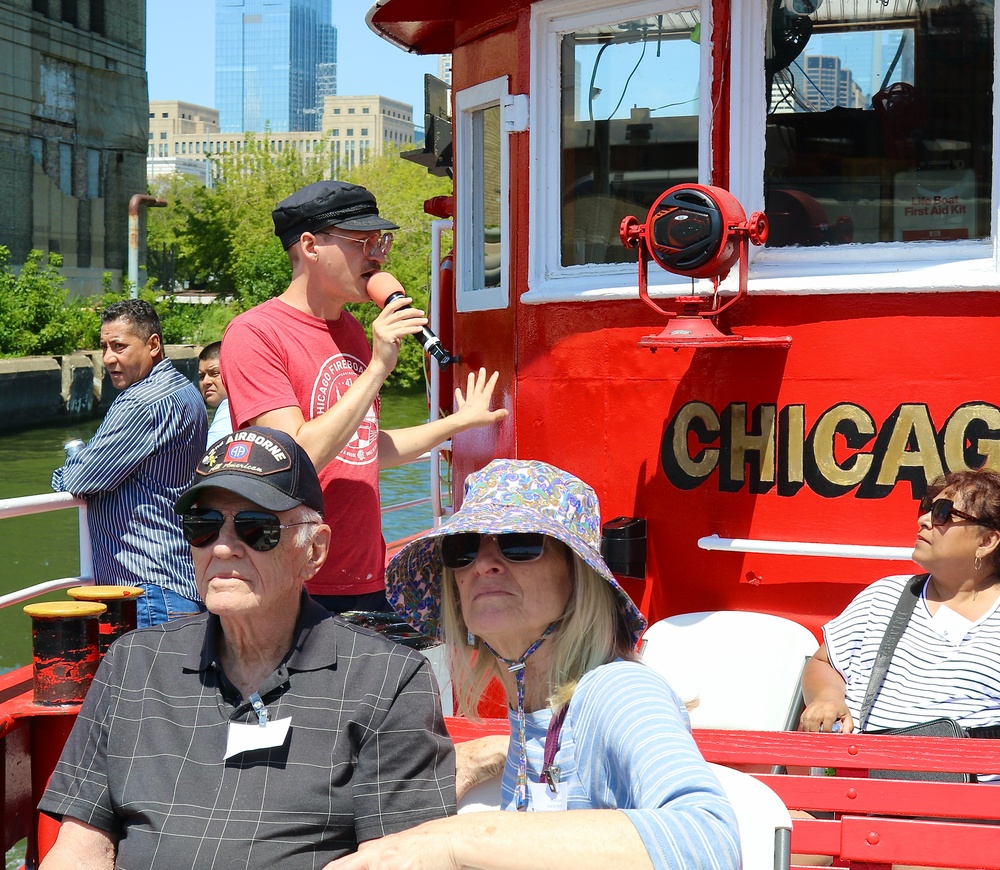 Illinois National Guard Gold Star Families Enjoy Chicago Fire Boat Tour and Each Other