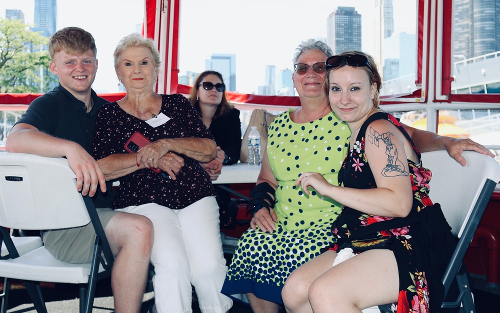 Illinois National Guard Gold Star Families Enjoy Chicago Fire Boat Tour and Each Other