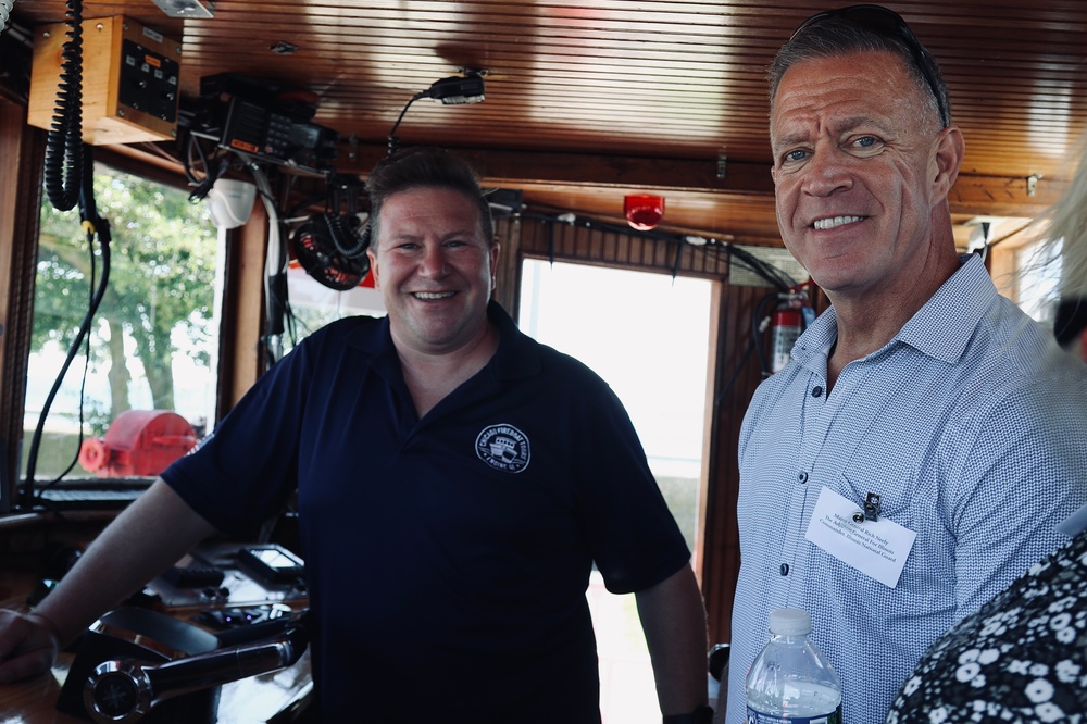 Illinois National Guard Gold Star Families Enjoy Chicago Fire Boat Tour and Each Other