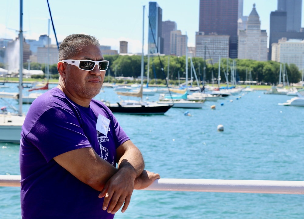 Illinois National Guard Gold Star Families Enjoy Chicago Fire Boat Tour and Each Other