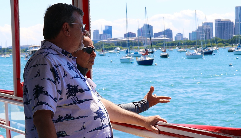 Illinois National Guard Gold Star Families Enjoy Chicago Fire Boat Tour and Each Other