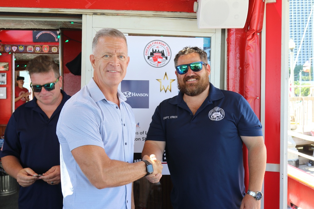 Illinois National Guard Gold Star Families Enjoy Chicago Fire Boat Tour and Each Other