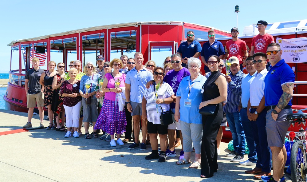 Illinois National Guard Gold Star Families Enjoy Chicago Fire Boat Tour and Each Other