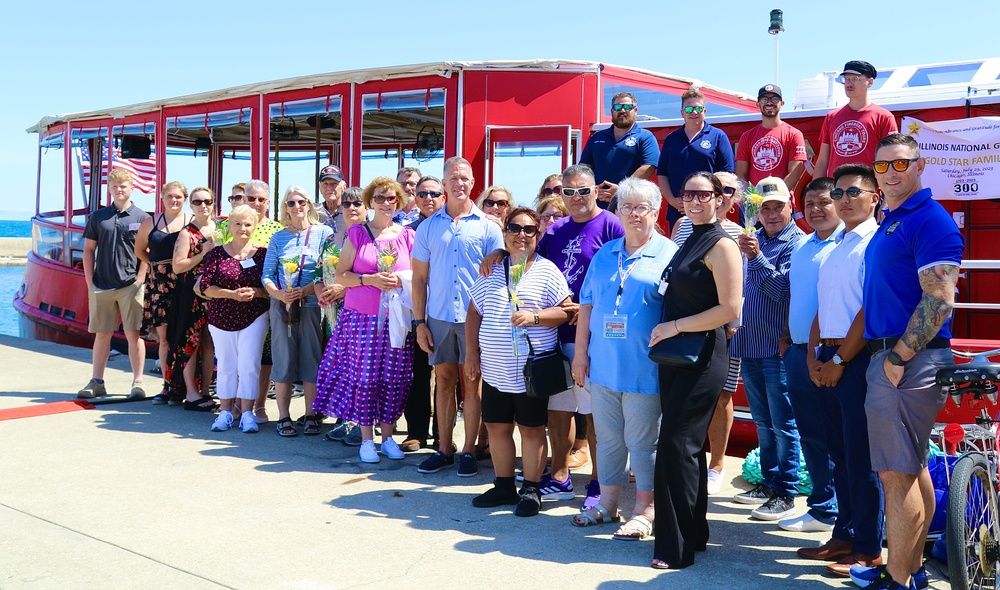 Illinois National Guard Gold Star Families Enjoy Chicago Fire Boat Tour and Each Other