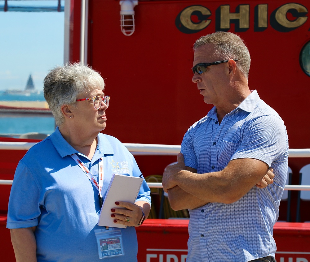 Illinois National Guard Gold Star Families Enjoy Chicago Fire Boat Tour and Each Other