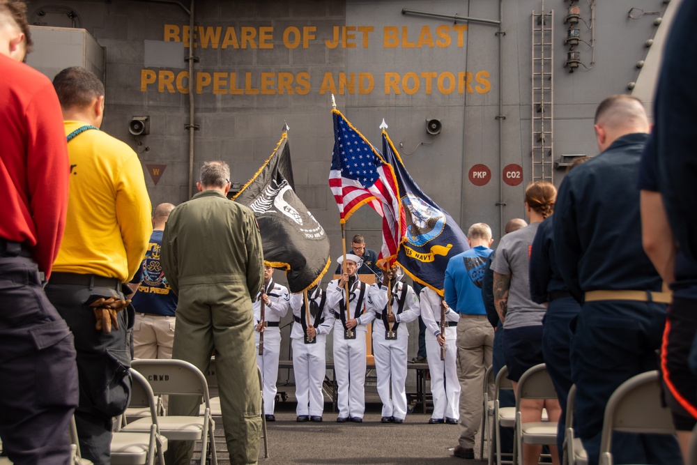 USS Ronald Reagan (CVN 76) celebrates the ship’s 20th anniversary of commissioning