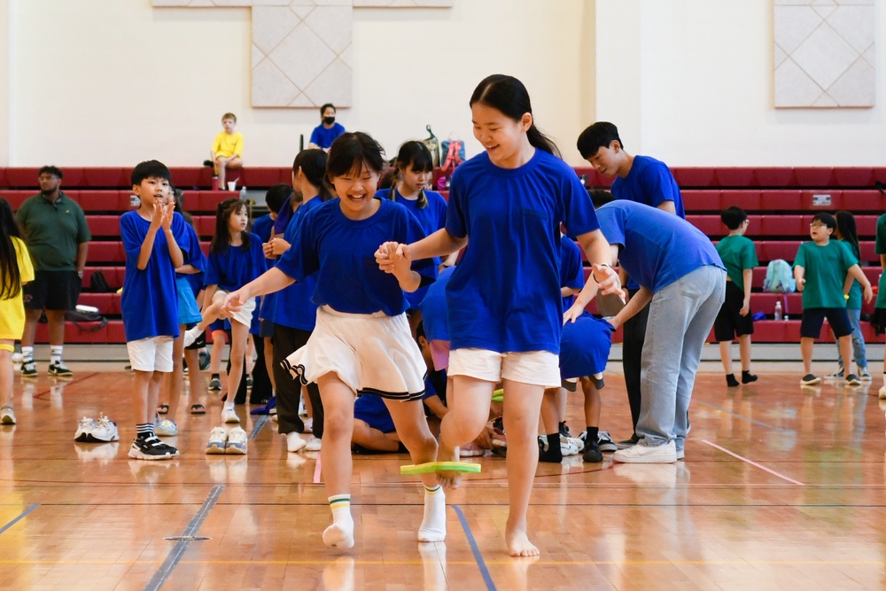PIEF Korean-American Summer School Children Participate in Recreational Activities at Burke Fitness Center