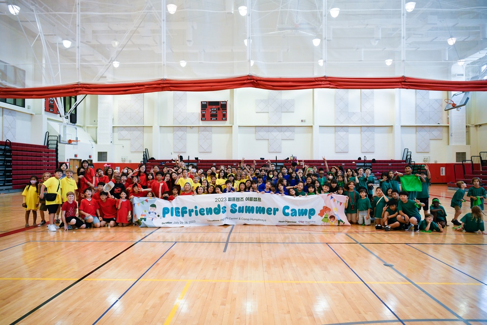 PIEF Korean-American Summer School Children Participate in Recreational Activities at Burke Fitness Center