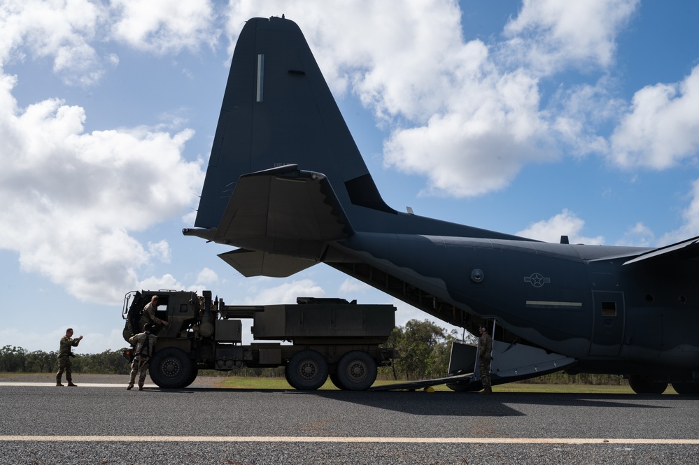 Talisman Sabre 23 | Australian Army, 353rd SOW, and U.S. Army HIMARS transport