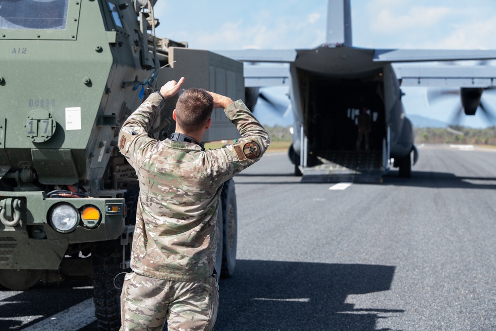 Talisman Sabre 23 | Australian Army, 353rd SOW, and U.S. Army HIMARS transport