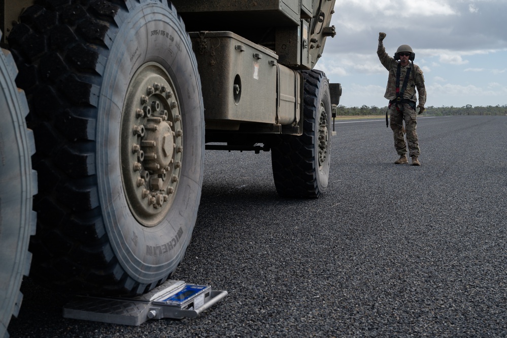 Talisman Sabre 23 | Australian Army, 353rd SOW, and U.S. Army HIMARS transport