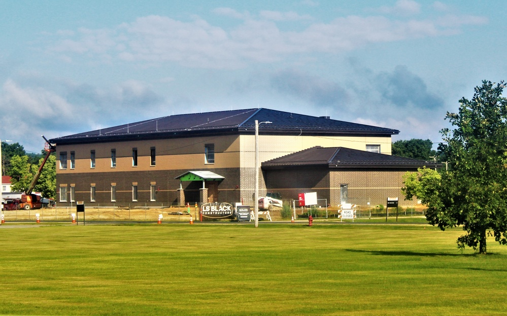 July 2023 construction operations of $11.96 million transient training brigade headquarters at Fort McCoy