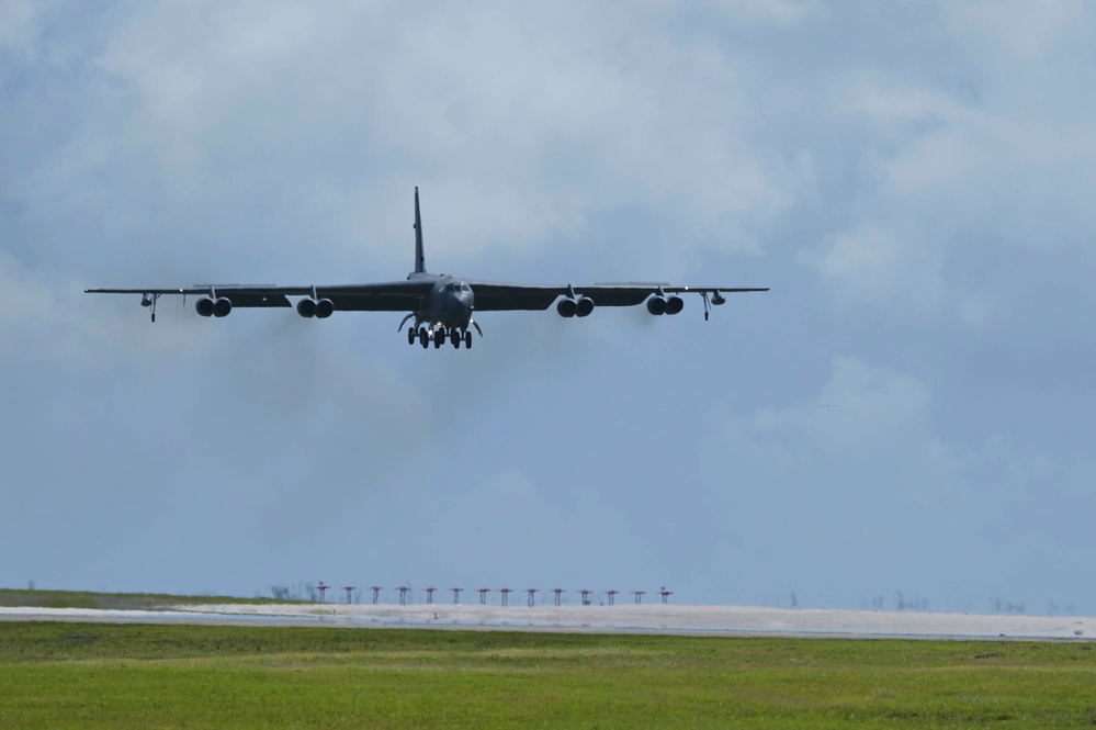 B-52s join allies to test command and control in the Pacific