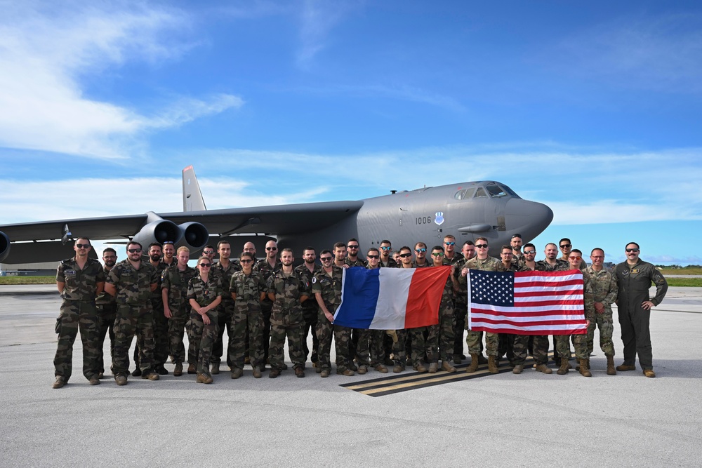 French NATO Allies tour B52 Stratofortress with 20th EBS