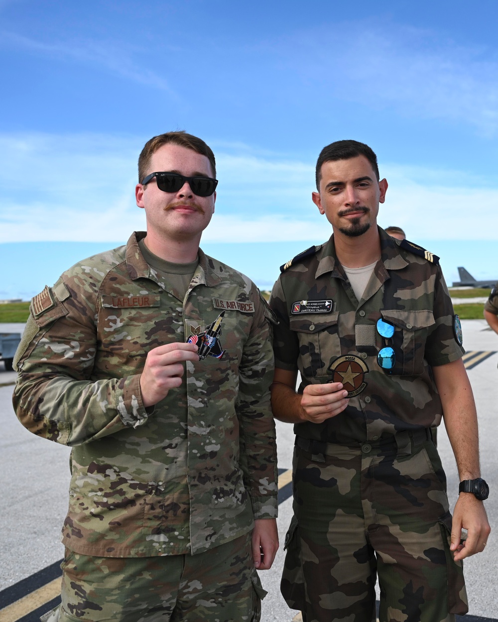 French NATO Allies tour B52 Stratofortress with 20th EBS