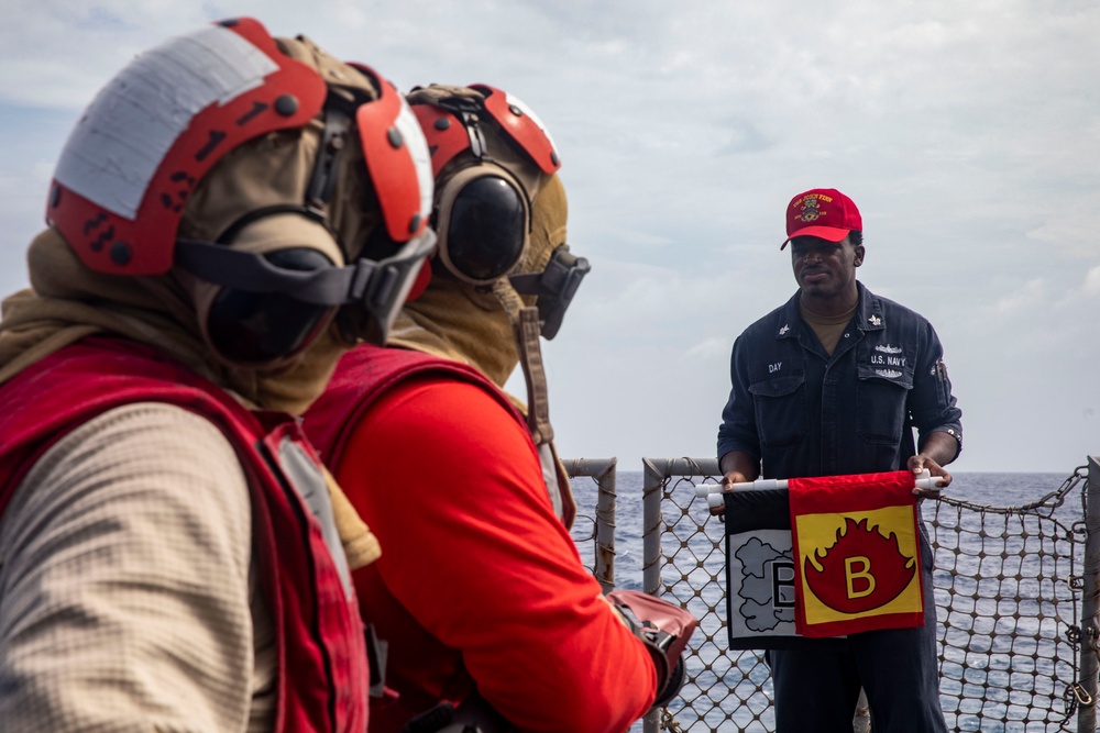 Sailors Conduct Crash and Salvage Drill Aboard USS John Finn (DDG 113)