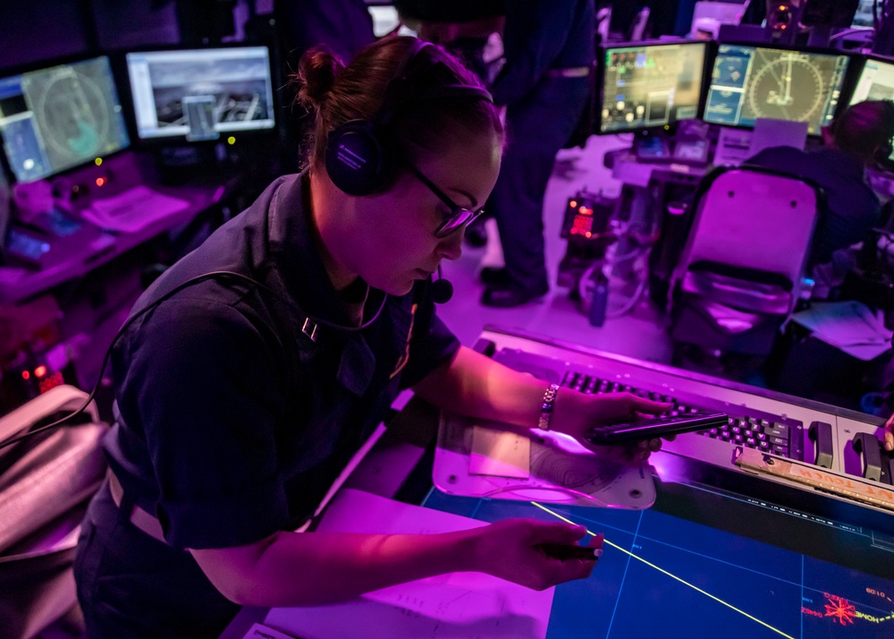 Sailors Conduct Anti-Submarine Warfare Exercise Aboard USS John Finn (DDG 113)