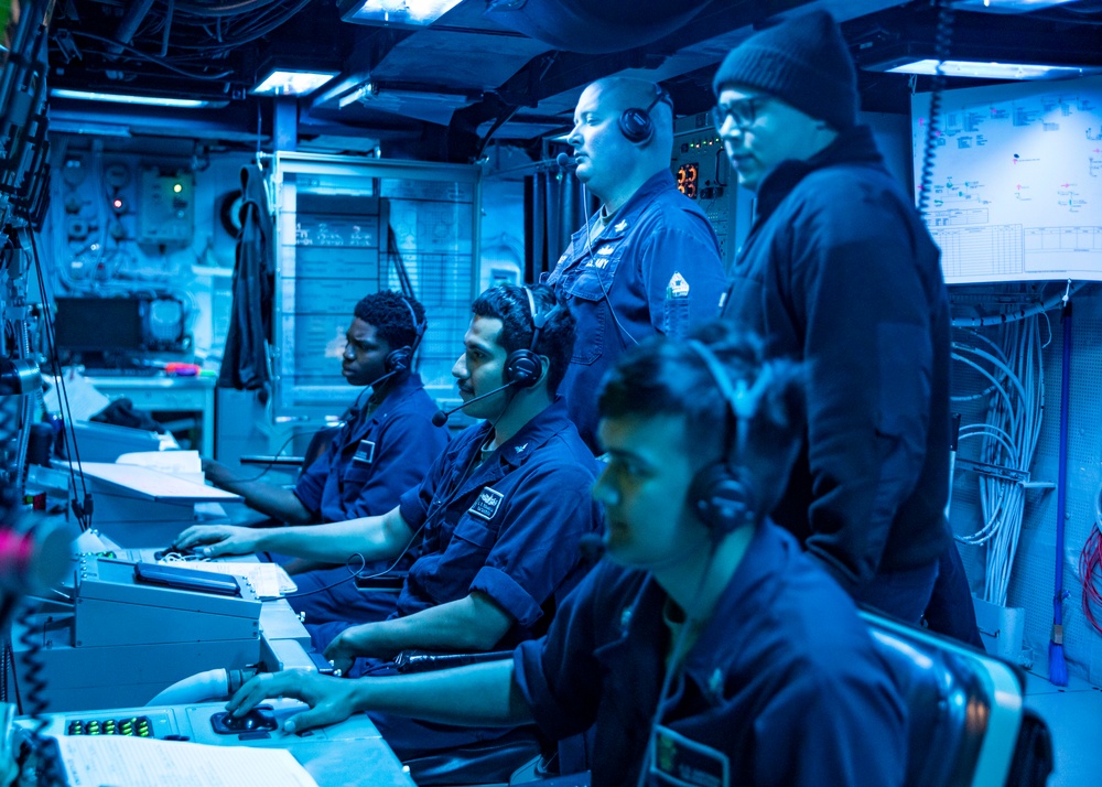 Sailors Conduct Anti-Submarine Warfare Exercise Aboard USS John Finn (DDG 113)