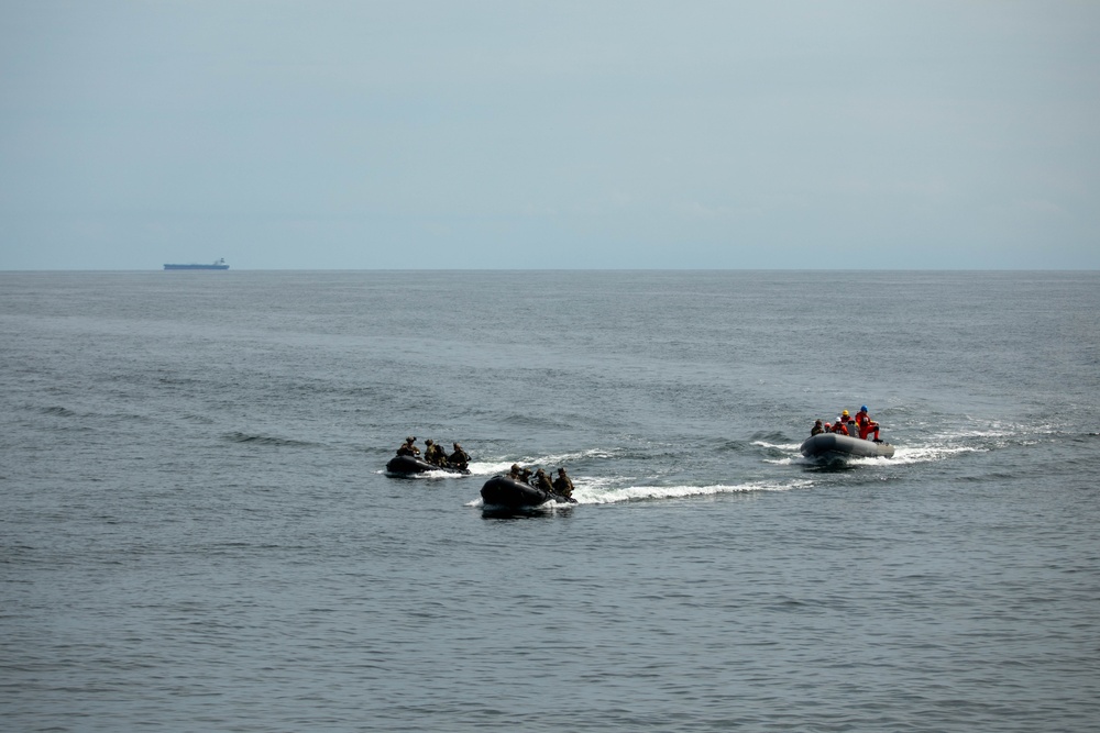 USS Roosevelt Conducts Small Boat Exercises in the Baltic Sea