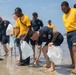 Sailors Assigned to USS Milius Participate in Yuigahama Beach Cleanup