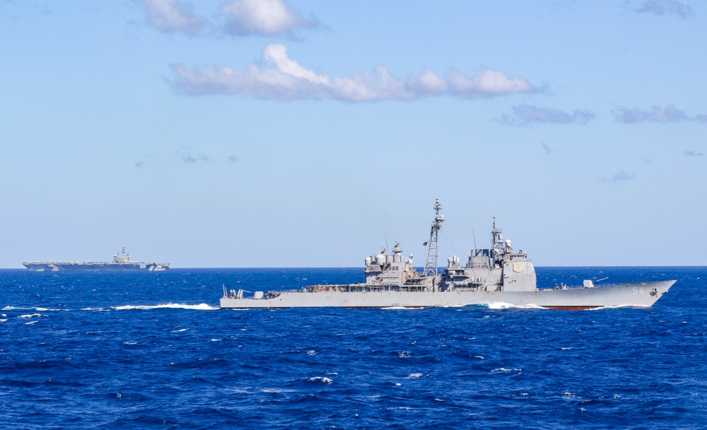 USS Ronald Reagan (CVN 76) and USS Antietam (CG 54) Participate in Talisman Sabre 2023