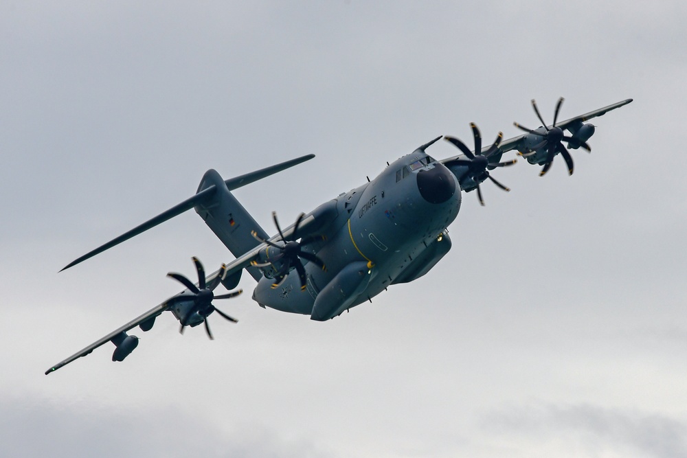 Sky Soldiers team up with German paratroopers to jump into Lake Constance