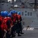 USS Rafael Peralta conducts a replenishment-at-sea