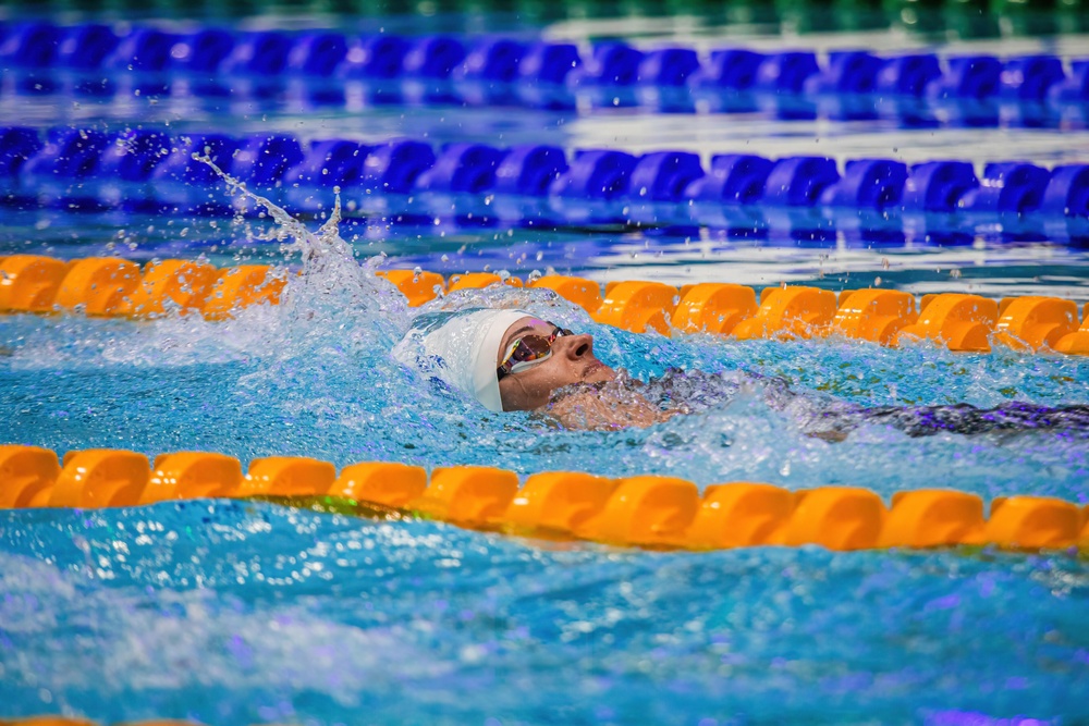 Sgt. 1st Class Elizabeth Marks Competes at 2023 Para Swimming World Championships