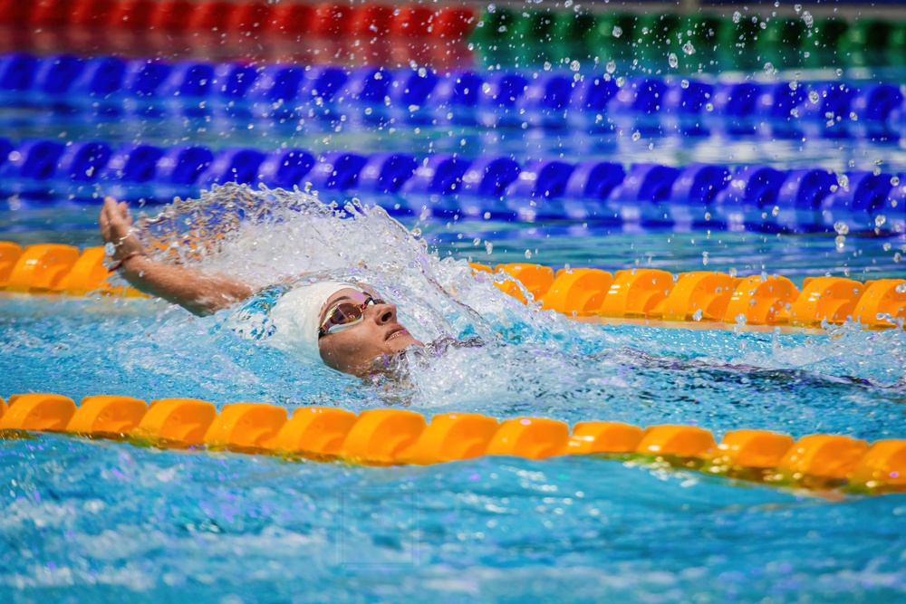 Sgt. 1st Class Elizabeth Marks Competes at 2023 Para Swimming World Championships