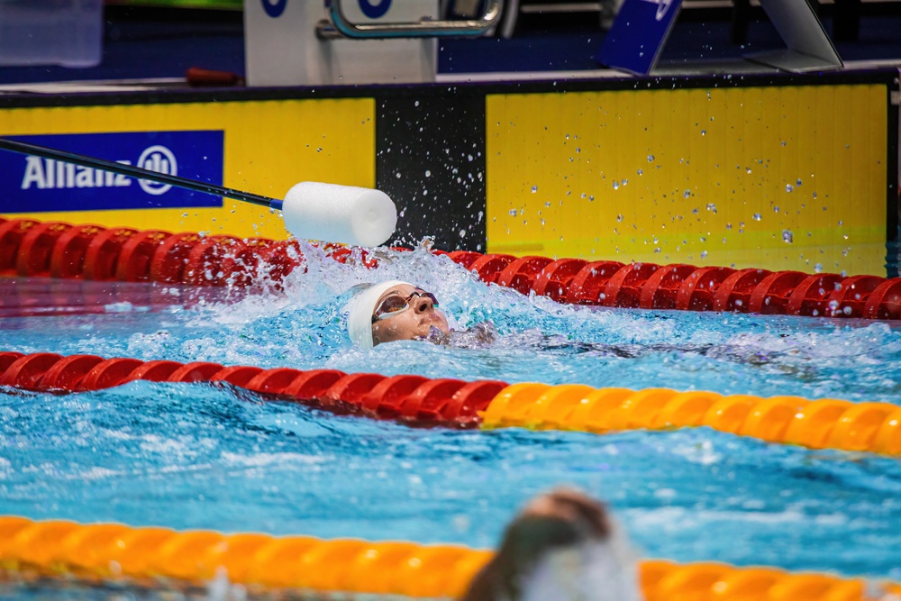 Sgt. 1st Class Elizabeth Marks Competes at 2023 Para Swimming World Championships