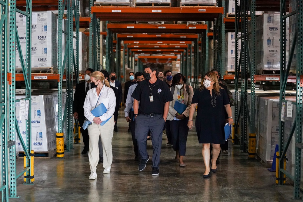 FEMA Administrator Deanne Criswell and Rep. Jenniffer González-Colón Assess Hurricane Maria Recovery Progress in Puerto Rico During Joint Warehouse Tou