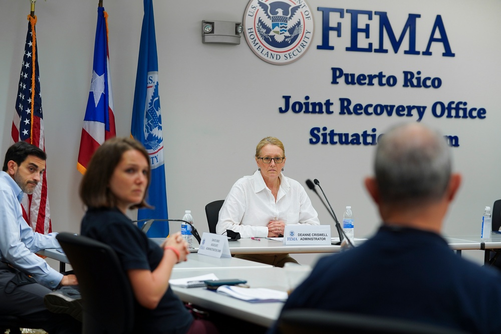 FEMA Officials, Administrator Deanne Criswell and Deputy Associate Administrator David Bibo, Assess Recovery Progress During Visit to Puerto Rico