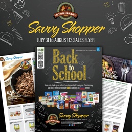 Parents can save money on back-to-school meals, snacks offered  in the Commissary Sales Flyers  for July 31 to Aug. 13