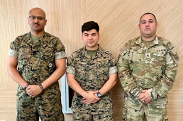 Three New York Military Forces members took action to help suicidal migrant